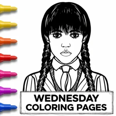 Wednesday Coloring Pages